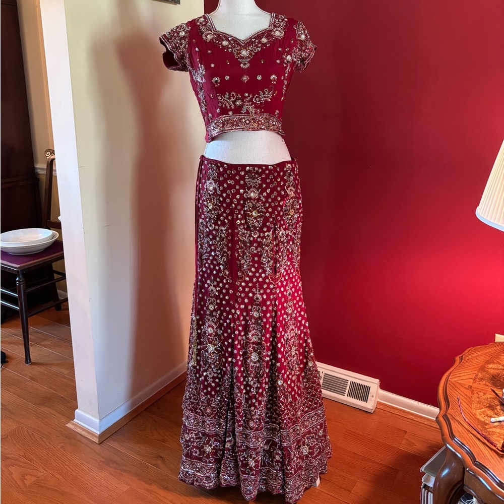 Beaded Indian Wedding Lengha